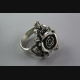 ROSE FLOWER SILBERRING GOTHIC RING 925 SILBER 388