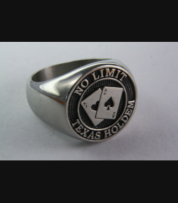  POKER RING NO LIMIT TEXAS HOLDEM SIEGELRING 138