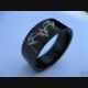 BLACK BIKER TATTOO TRIBAL RING, Edelstahl 275