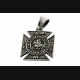 TEMPELRITTER TEMPLAR ANHÄNGER MASONIC SILBERANHÄNGER 925 SILBER 375