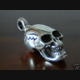 TOTENKOPF SKULL BIKER SILBERANHÄNGER  925er SILBER  210