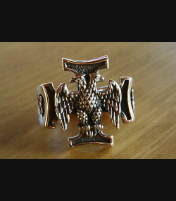 FREIMAURER ADLER HERRENRING TOTENKOPFRING 925 SILBERRING 302