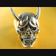 BIKER TEUFEL TOTENKOPFRING SKULL DEVIL SILBERRING 925 SILBER / 336
