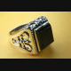 ROYAL ONYX RING LILIEN RING 925 SILBER SILBERRING / 248