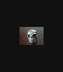 BIKER TOTENKOPFRING SKULL HERRENRING SILBERRING 925 SILBER 032
