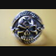 BIKER TOTENKOPFRING SKULL HERRENRING SILBERRING 925 SILBER 176