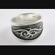 TRIBAL BIKER TATTOO GOTHIC SIEGELRING RING 925 ECHT SILBER / 271