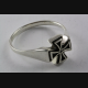 BIKER KREUZRING KNIGHTS TEMPELRITTER KREUZ WAPPENRING 925 SILBER / 012