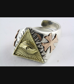 MASONIC FREIMAURER RING TEMPLAR SIEGELRING FREEMASON / 072