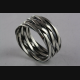 BANDRING CELTIC KELTEN GEFLOCHTEN BIKER 925 SILBER SILBERRING / 315