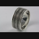 BANDRING CELTIC KELTEN GEFLOCHTEN BIKER 925 SILBER SILBERRING / 370