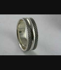BANDRING CELTIC KELTEN GEFLOCHTEN BIKER 925 SILBER SILBERRING / 485