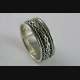 BANDRING CELTIC KELTEN GEFLOCHTEN BIKER 925 ECHT SILBER SILBERRING / 331
