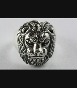 LÖWEN RING LÖWE LÖWENKOPF SILBERRING 925 ECHT SILBER / 146