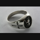 MASONIC FREIMAURER RING TEMPLAR KREUZ SIEGELRING FREEMASON / 058