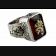 ROYAL LÖWEN RING RASTA LÖWE SILBERRING 925 ECHT SILBER / 299
