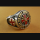 TEMPLERORDEN KNIGHTS TEMPELRITTER KREUZ ( NON NOBIS DOMINE ) WAPPENRING 379