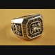 LÖWEN RING RASTA LÖWE LION ZIRKONIA STEINE SILBERRING 925 ECHT SILBER / 383