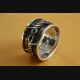 BANDRING  BIKER STACHELDRAHT SIEGELRING 925 SILBER SILBERRING / 042