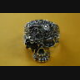 TOTENKOPF SKULL BIKER TATTOO CHOPPER HERRENRING 925 SILBER SILBERRING / 162