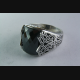 TATTOO FILIGRAN ZIRKONIA SIEGELRING SILBERRING 925 SILBER / 223